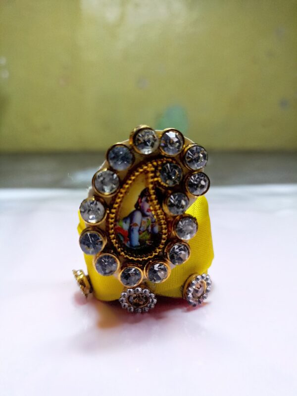Laddu Gopal Beautiful Multicolor Stone Work Mukut