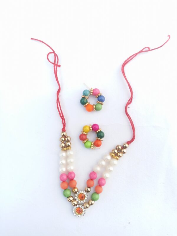 Multi colour Mala and kada set