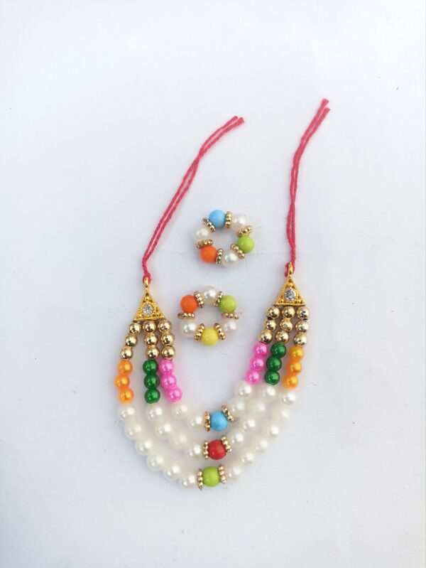 Multi colour Mala and kada set - Image 2